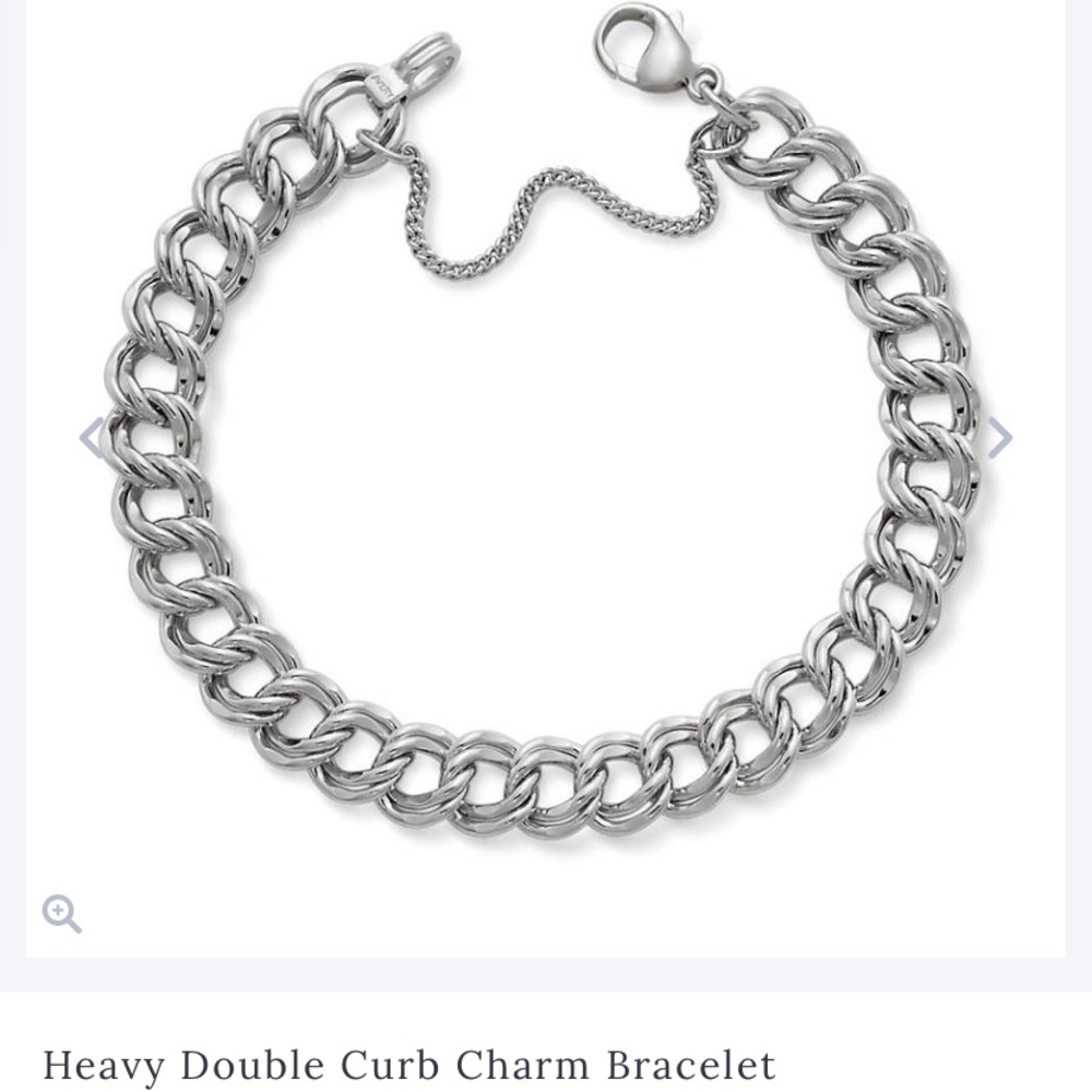 James Avery Large Charm bracelet with two charms